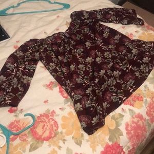 Off the Shoulder Floral Shirt